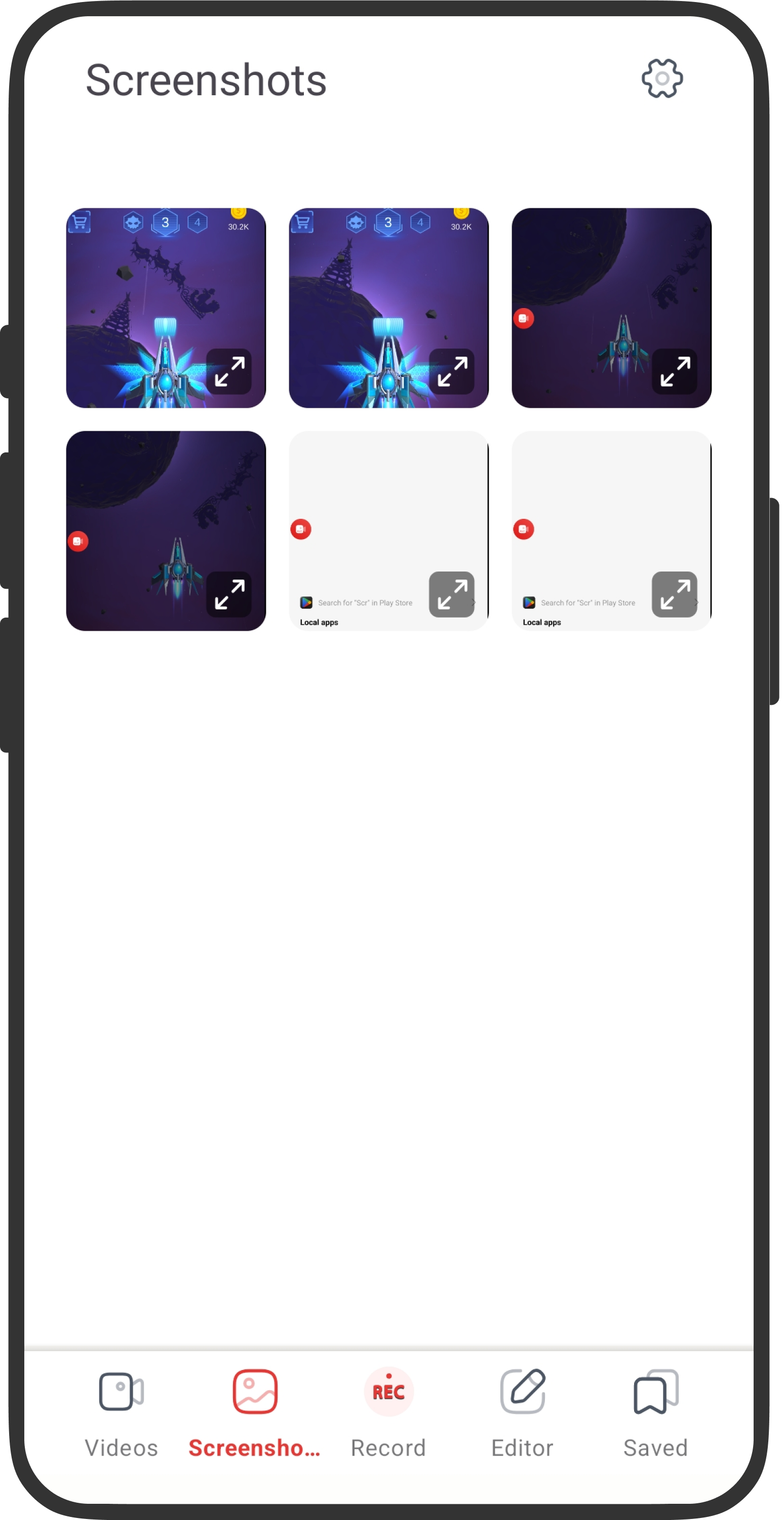 Screenshot gallery