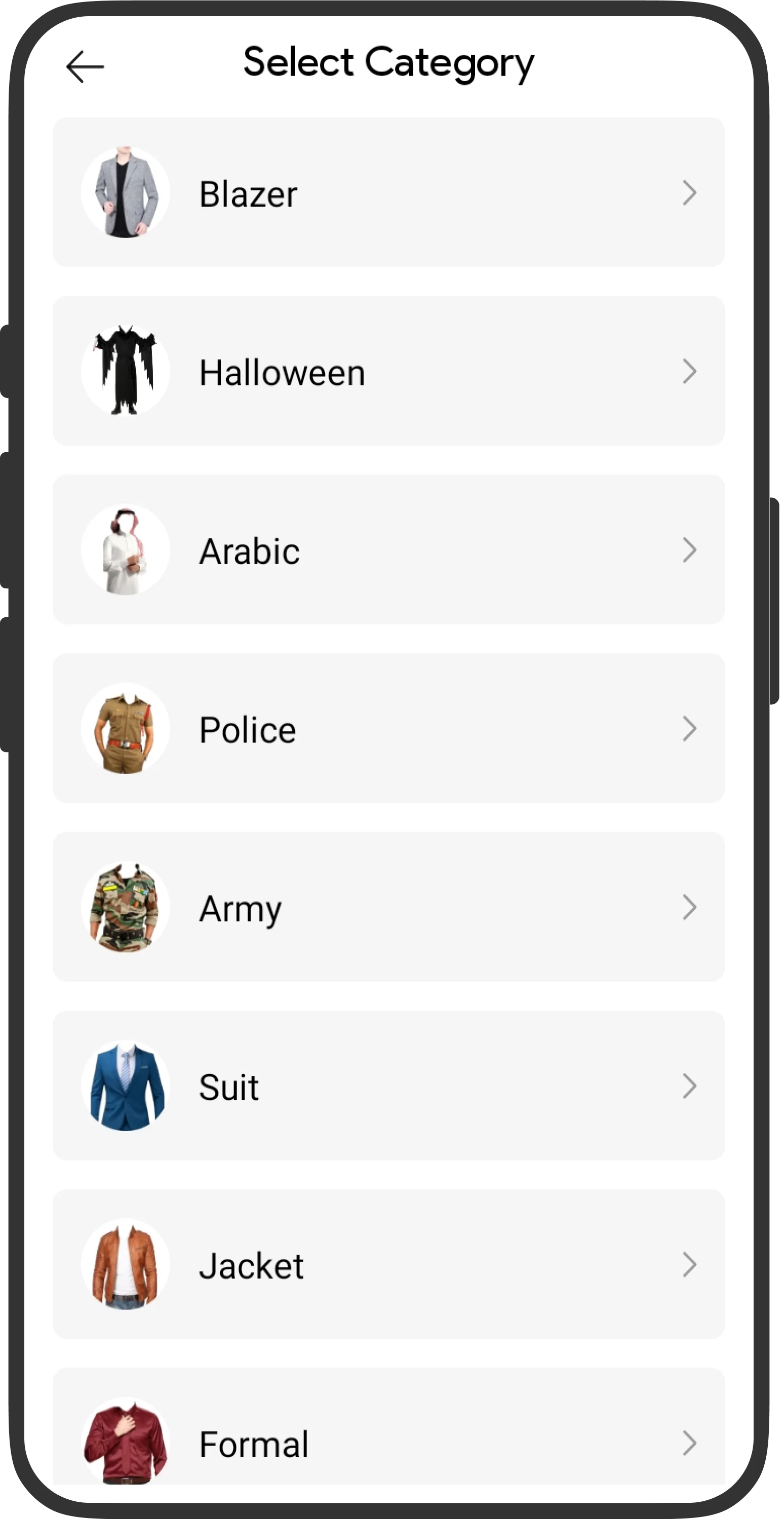 Photo Suit Editor screenshot 1