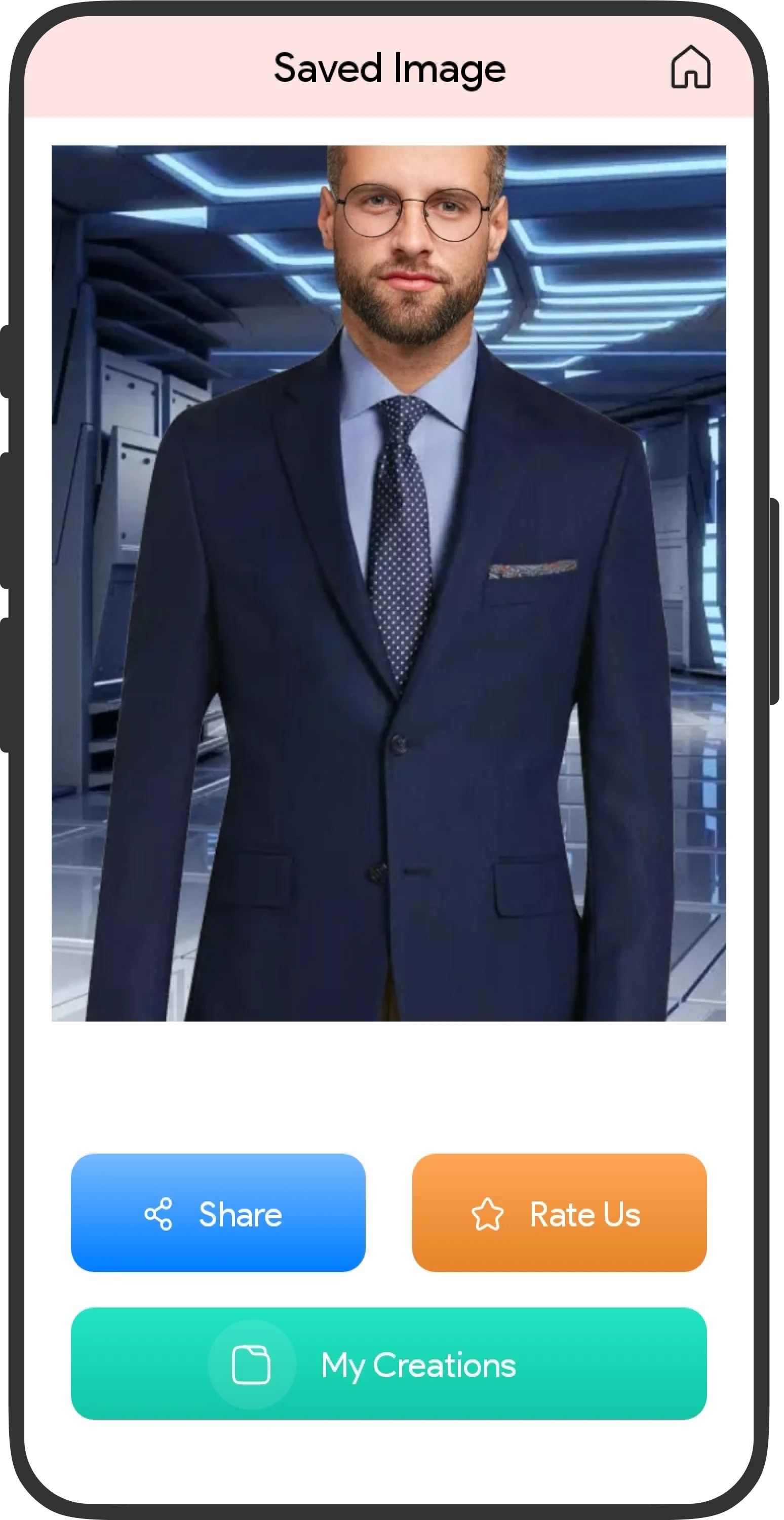 Saved image