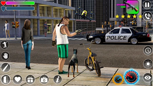 Grand Gangster police chase