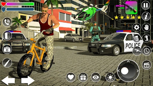 Grand Gangster bike combat