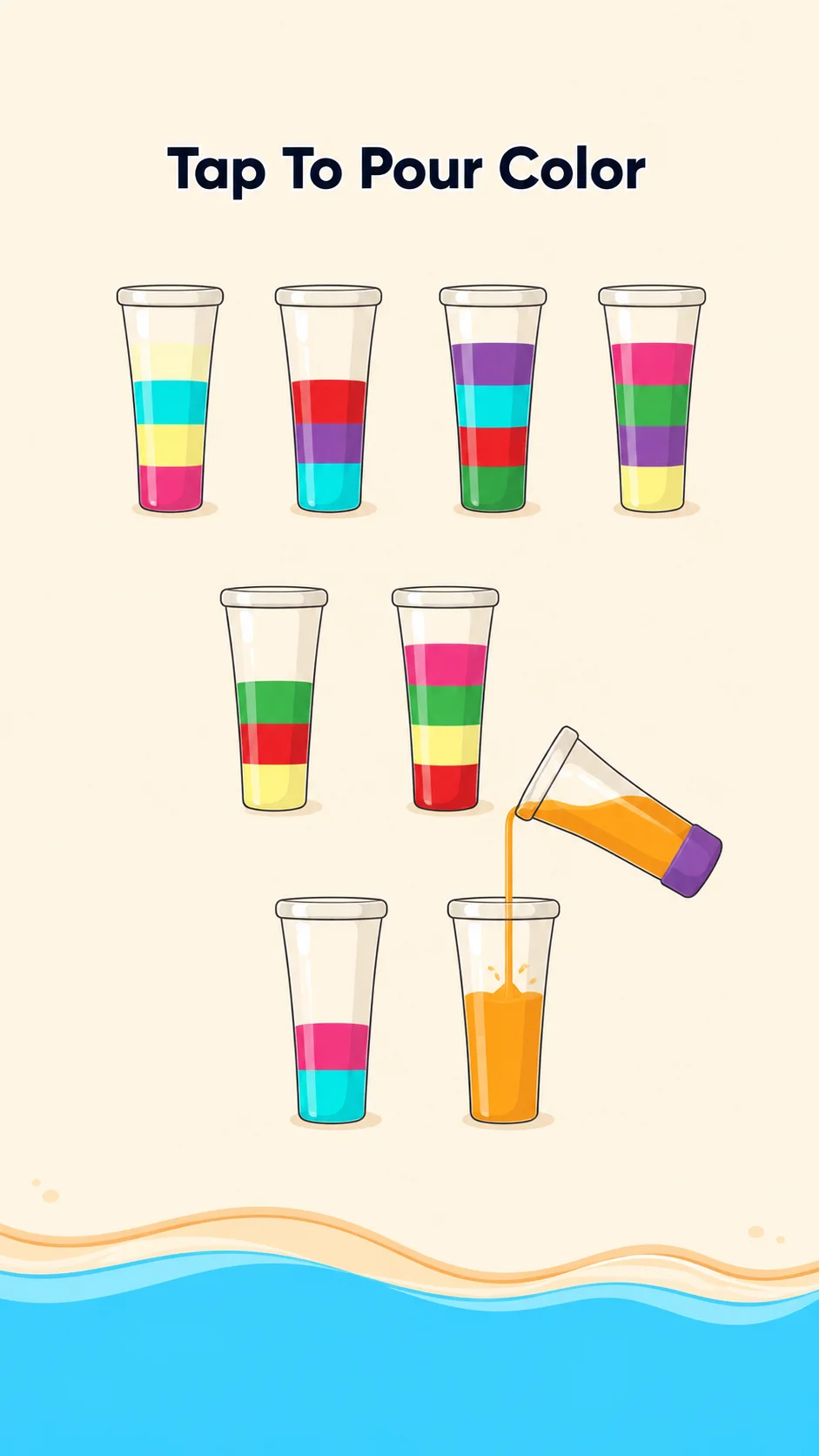 Aquafy Water Sort gameplay screenshot 4