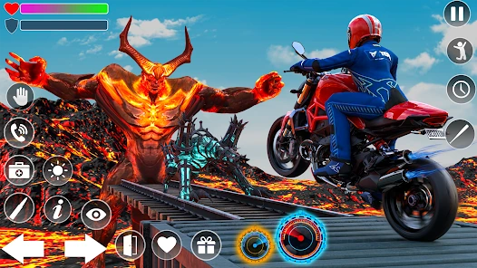 Bike Stunt Racing ramp jump