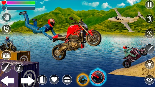 Bike Stunt Racing gameplay screenshot 4
